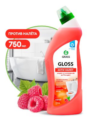 Чистящий гель для ванны и туалета Gloss с ароматом ягод 750мл