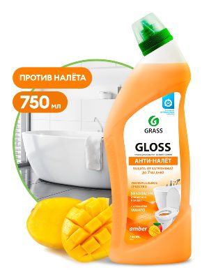 Чистящий гель для ванны и туалета Gloss манго 750 мл