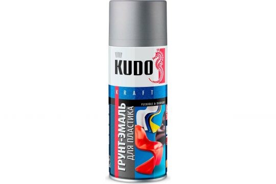 Грунт-эмаль Kudo(Кудо) для пластика серый