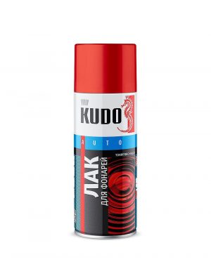 KUDO(Кудо) лак для тонировки фар красный, 520мл