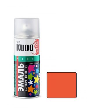 Краска флоуресцентная оранжево-красная KUDO(Кудо) 520 мл