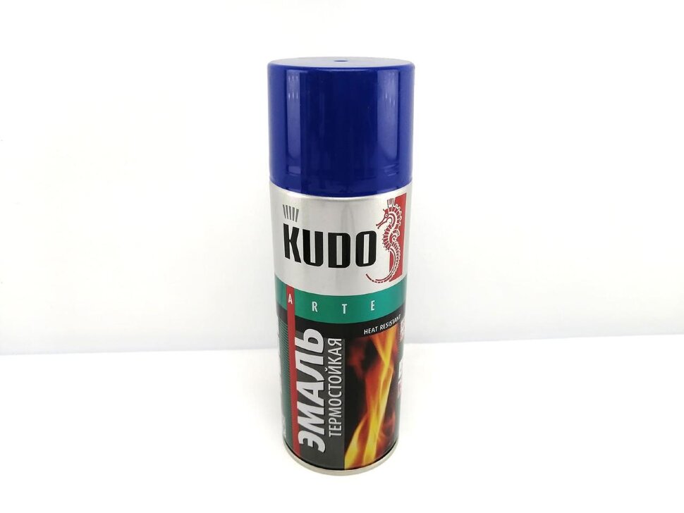 Купить краску кудо. Краска термостойкая черная Kudo (520мл). Спрей краска Kudo. Kudo эмаль термостойкая синяя. Краска Kudo термостойкая.