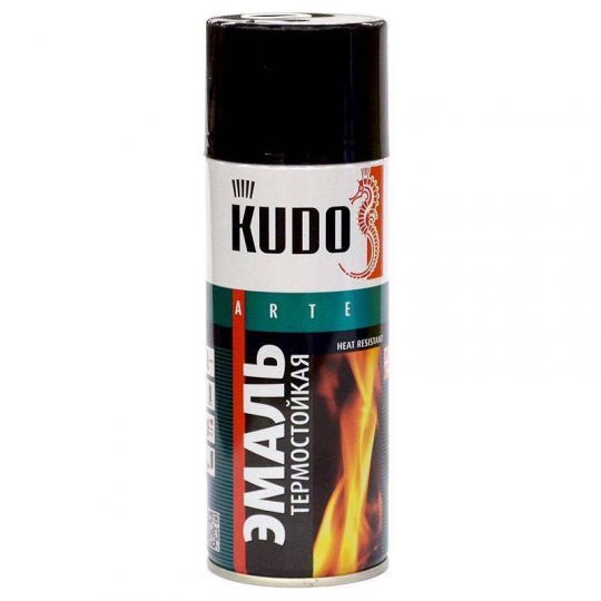 Краска-спрей Kudo(Кудо) термост. черная